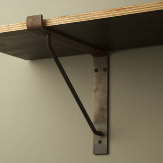 300mm deep steel shelf bracket Raw Steel