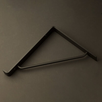 300mm deep steel shelf bracket Flat Black