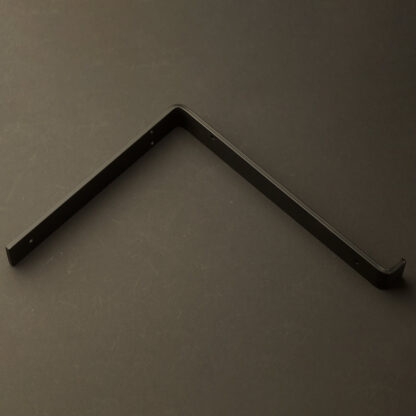 300mm deep plain steel under shelf bracket Flat Black
