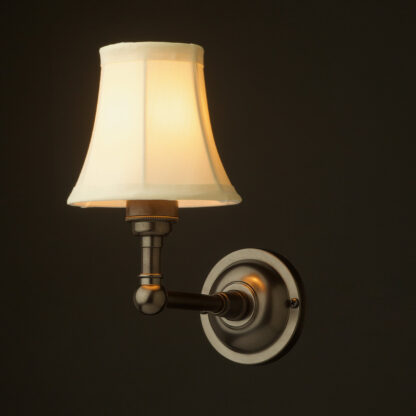 Bronze single wall light Petite Bell shade