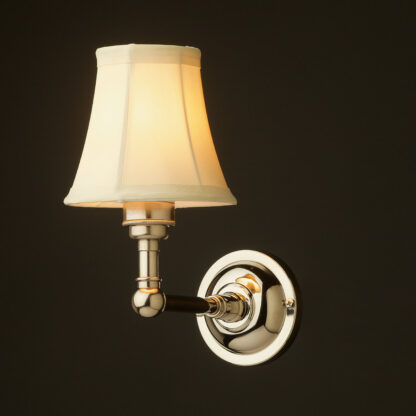 Nickel single wall light Petite Bell shade