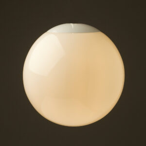250mm Opal glass spherical neck-less shade