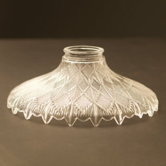 Harlequin Clear pressed glass light shade