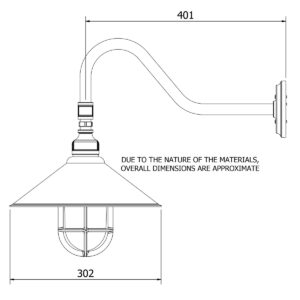 Outdoor Gooseneck Plumbing Pipe Wall Light