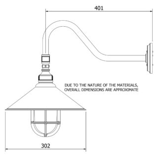 Outdoor Gooseneck Plumbing Pipe Wall Light